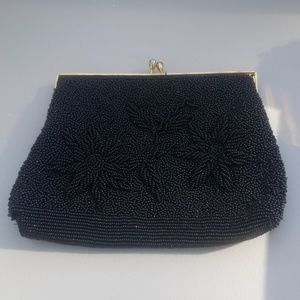 Vintage hand-beaded evening bag